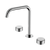 Nero Serenity Bath/Kitchen Set Edge Spout With Metal Handle Chrome