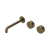 Nero Serenity Wall Basin Set 185mm Offset Spout with Metal Handle (Complete Kit) Tumbled Antique Brass