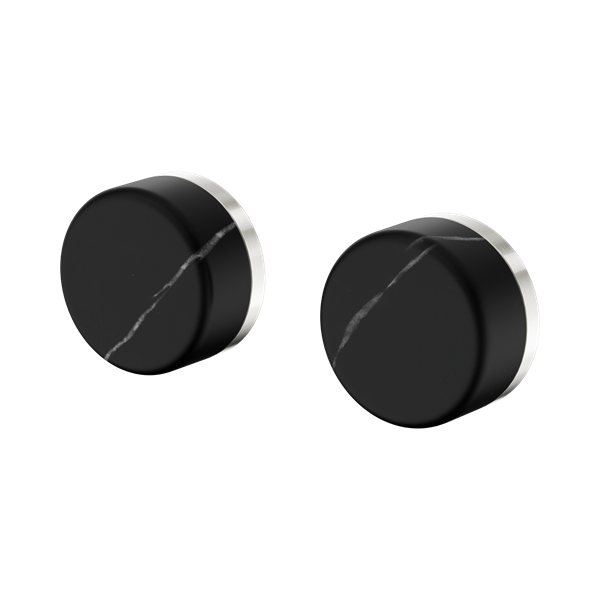 Nero Serenity Wall Top Assembly With Marquina Black Handle Brushed Nickel