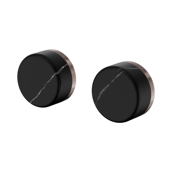 Nero Serenity Wall Top Assembly With Marquina Black Handle Brushed Bronze