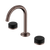 Nero Serenity Basin Set Arc Spout With Marquina Black Handle Brushed Bronze