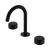 Nero Serenity Basin Set Arc Spout With Marquina Black Handle Matte Black