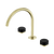 Nero Serenity Bath/Kitchen Set Arc Spout With Marquina Black Handle Brushed Gold