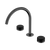 Nero Serenity Bath/Kitchen Set Arc Spout With Marquina Black Handle Gunmetal