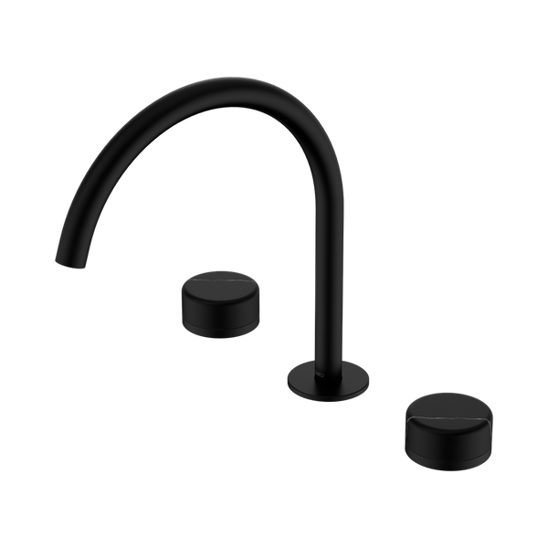 Nero Serenity Bath/Kitchen Set Arc Spout With Marquina Black Handle Matte Black