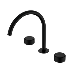Nero Serenity Bath/Kitchen Set Arc Spout With Marquina Black Handle Matte Black
