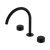 Nero Serenity Bath/Kitchen Set Arc Spout With Marquina Black Handle Matte Black