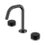 Nero Serenity Basin Set Edge Spout With Marquina Black Handle Gunmetal