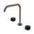 Nero Serenity Bath/Kitchen Set Edge Spout With Marquina Black Handle Brushed Bronze