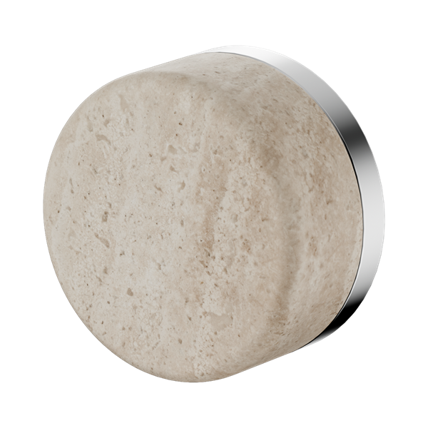 Nero Serenity Progressive Shower Mixer With Rome Travertine Handle Chrome