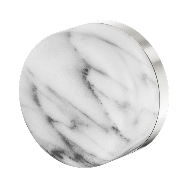 Nero Serenity Progressive Shower Mixer With Arabescato Corchia Handle Brushed Nickel