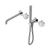 Nero Serenity Progressive Shower System With Spout With Arabescato Corchia Handle And Slim Shower Chrome