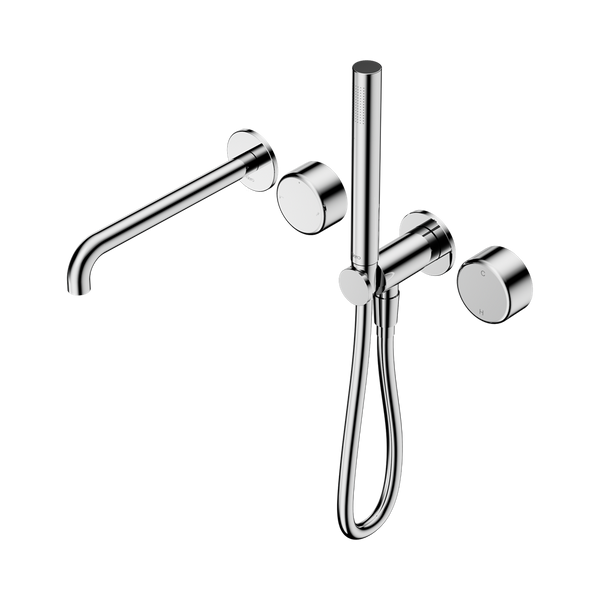 Nero Serenity Progressive Shower System With Spout With Metal Handle And Slim Shower Chrome