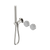 Nero Serenity Progressive Shower System With Carrara Handle And Slim Shower Brushed Nickel