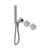 Nero Serenity Progressive Shower System With Carrara Handle And Slim Shower Chrome