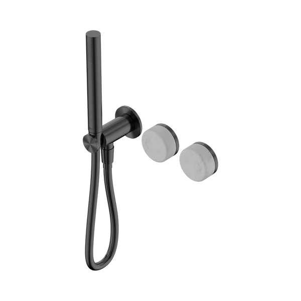 Nero Serenity Progressive Shower System With Carrara Handle And Slim Shower Gunmetal