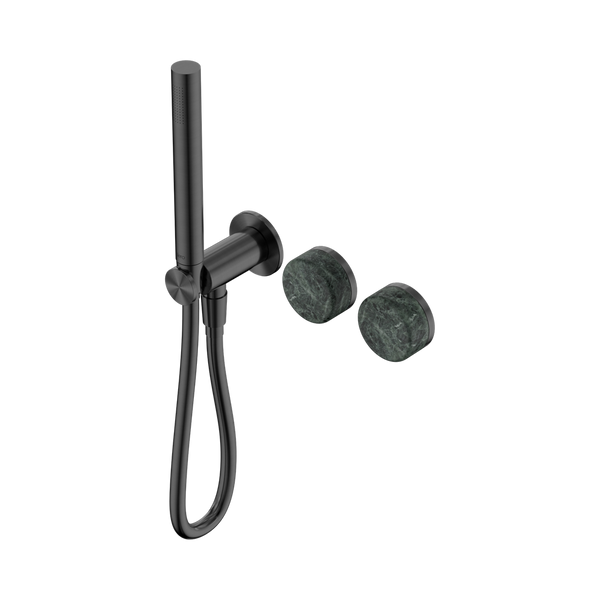 Nero Serenity Progressive Shower System With Verde Alpi Handle And Slim Shower Gunmetal