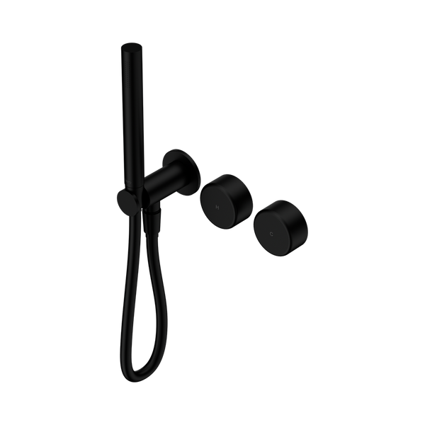 Nero Serenity Progressive Shower System With Metal Handle And Slim Shower Matte Black