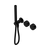 Nero Serenity Progressive Shower System With Metal Handle And Slim Shower Matte Black