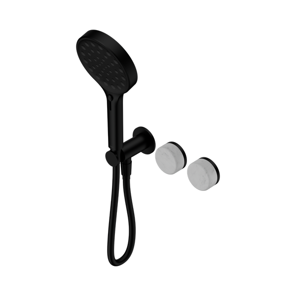 Nero Serenity Progressive Shower System With Carrara Handle And Serenity Hand Shower Matte Black