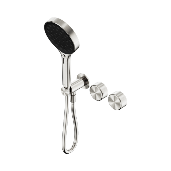 Nero Serenity Progressive Shower System With Metal Handle And Serenity Hand Shower Brushed Nickel