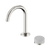 Nero Serenity Progressive Basin Mixer Arc Spout With Carrara Handle Brushed Nickel