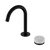 Nero Serenity Progressive Basin Mixer Arc Spout With Carrara Handle Matte Black