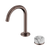 Nero Serenity Progressive Basin Mixer Arc Spout With Arabescato Corchia Handle Brushed Bronze