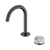 Nero Serenity Progressive Basin Mixer Arc Spout With Arabescato Corchia Handle Gunmetal