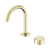 Nero Serenity Progressive Basin Mixer Arc Spout With Metal Handle Brushed Gold