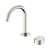 Nero Serenity Progressive Basin Mixer Arc Spout With Metal Handle Brushed Nickel