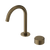 Nero Serenity Progressive Basin Mixer Arc Spout with Metal Handle Tumbled Antique Brass