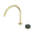 Nero Serenity Progressive Bath/Kitchen Mixer Arc Spout With Verde Alpi Handle Brushed Gold
