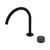 Nero Serenity Progressive Bath/Kitchen Mixer Arc Spout With Verde Alpi Handle Matte Black