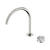 Nero Serenity Progressive Bath/Kitchen Mixer Arc Spout With Arabescato Corchia Handle Brushed Nickel