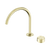 Nero Serenity Progressive Bath/Kitchen Mixer Arc Spout With Metal Handle Brushed Gold