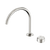 Nero Serenity Progressive Bath/Kitchen Mixer Arc Spout With Metal Handle Brushed Nickel