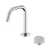 Nero Serenity Progressive Basin Mixer Edge Spout With Carrara Handle Brushed Nickel