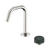 Nero Serenity Progressive Basin Mixer Edge Spout With Verde Alpi Handle Brushed Nickel