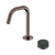 Nero Serenity Progressive Basin Mixer Edge Spout With Verde Alpi Handle Brushed Bronze