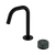 Nero Serenity Progressive Basin Mixer Edge Spout With Verde Alpi Handle Matte Black
