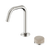 Nero Serenity Progressive Basin Mixer Edge Spout With Rome Travertine Handle Brushed Nickel