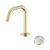 Nero Serenity Progressive Basin Mixer Edge Spout With Arabescato Corchia Handle Brushed Gold