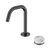 Nero Serenity Progressive Basin Mixer Edge Spout With Arabescato Corchia Handle Gunmetal