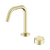 Nero Serenity Progressive Basin Mixer Edge Spout With Metal Handle Brushed Gold