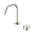 Nero Serenity Progressive Basin Mixer Edge Spout With Metal Handle Brushed Nickel