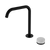 Nero Serenity Progressive Bath/Kitchen Mixer Edge Spout With Carrara Handle Matte Black