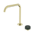 Nero Serenity Progressive Bath/Kitchen Mixer Edge Spout With Verde Alpi Handle Brushed Gold