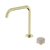 Nero Serenity Progressive Bath/Kitchen Mixer Edge Spout With Rome Travertine Handle Brushed Gold