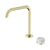 Nero Serenity Progressive Bath/Kitchen Mixer Edge Spout With Arabescato Corchia Handle Brushed Gold